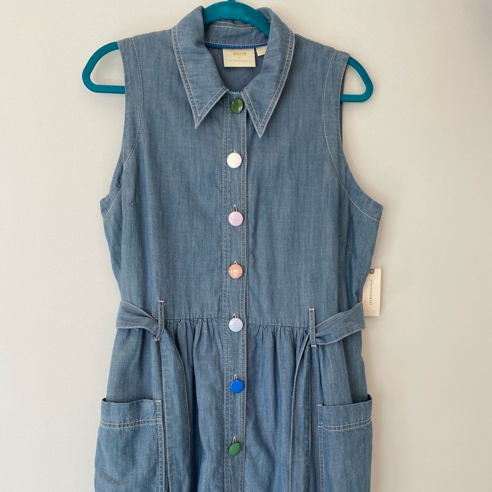Anthropologie Chambray Shirt Dress
